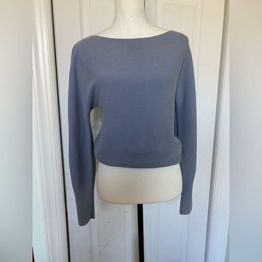 Uniqlo Baby Blue/ Grey Light Sweater